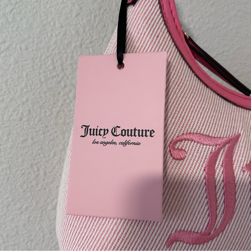 NWT Juicy Couture Berry Sweet Hobo Bag Pink OS Y2K Barbiecore Retro Tropical - Picture 2 of 15
